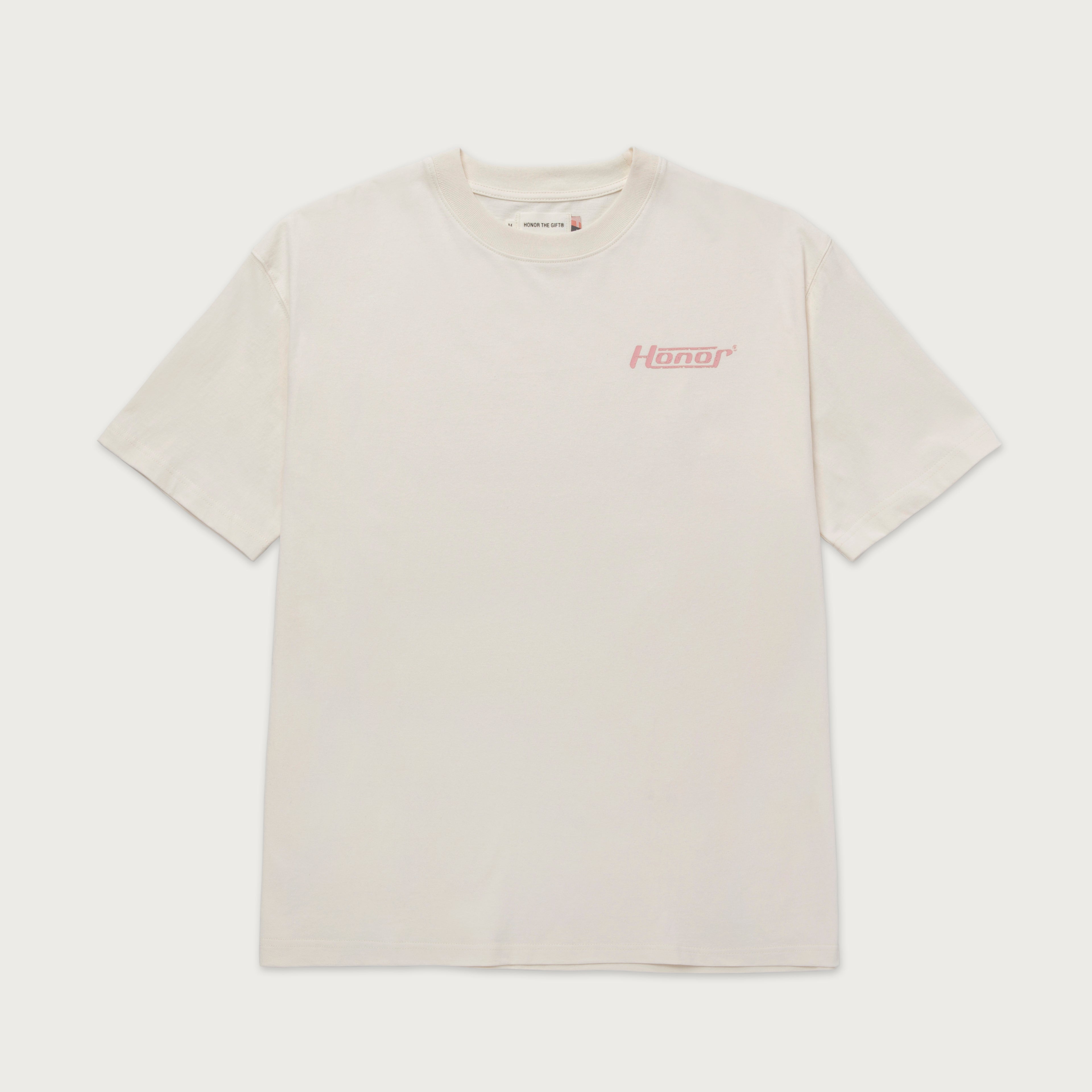 Honor Globe Logo Tee - Cream