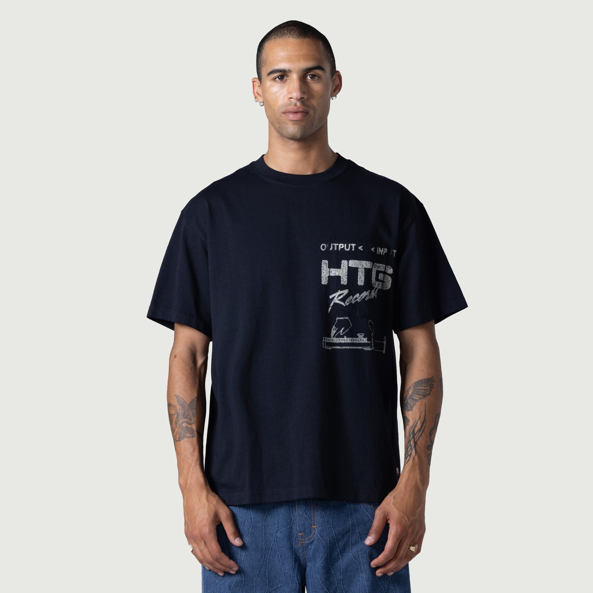 Htg Records Tee - Black