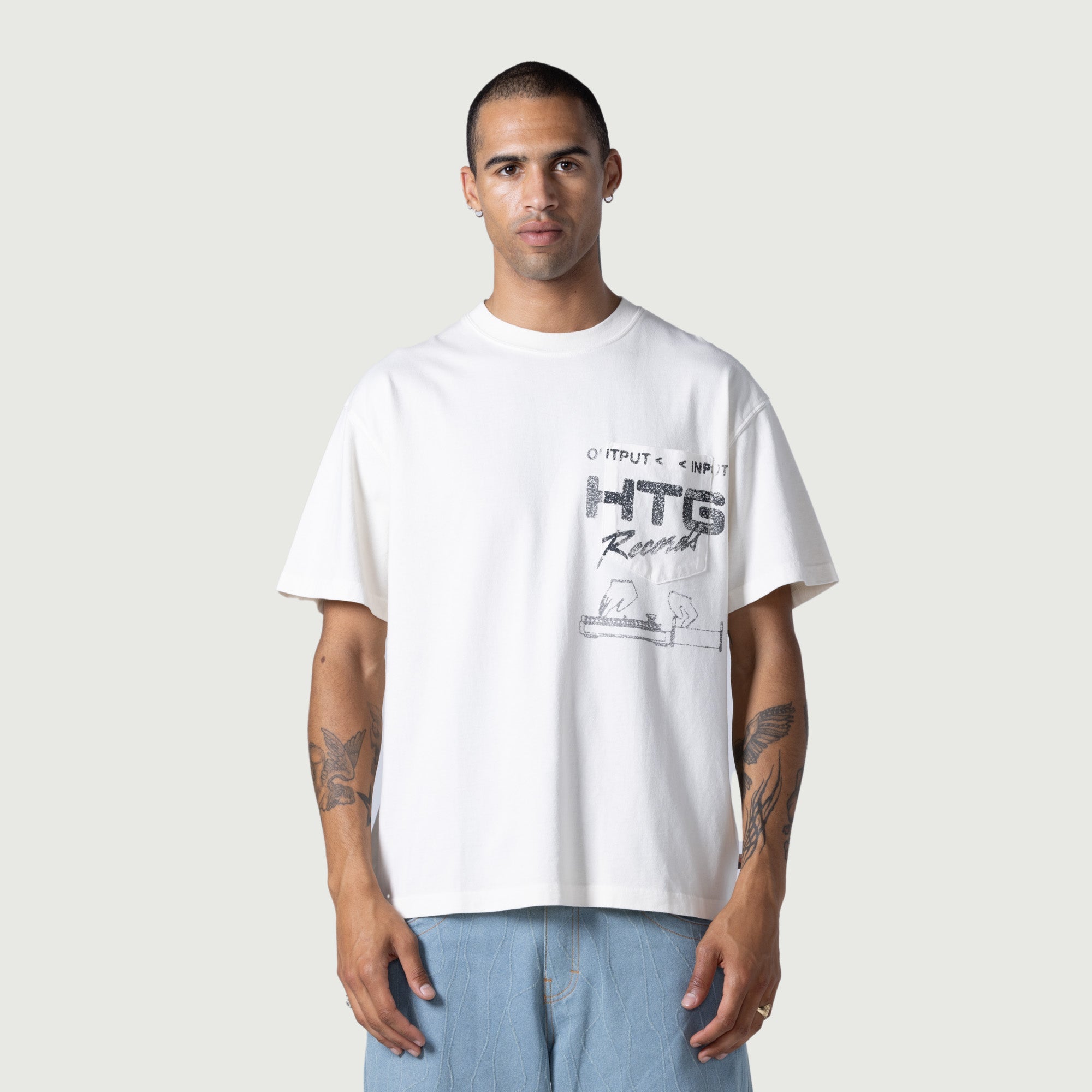 Htg Records Tee - White