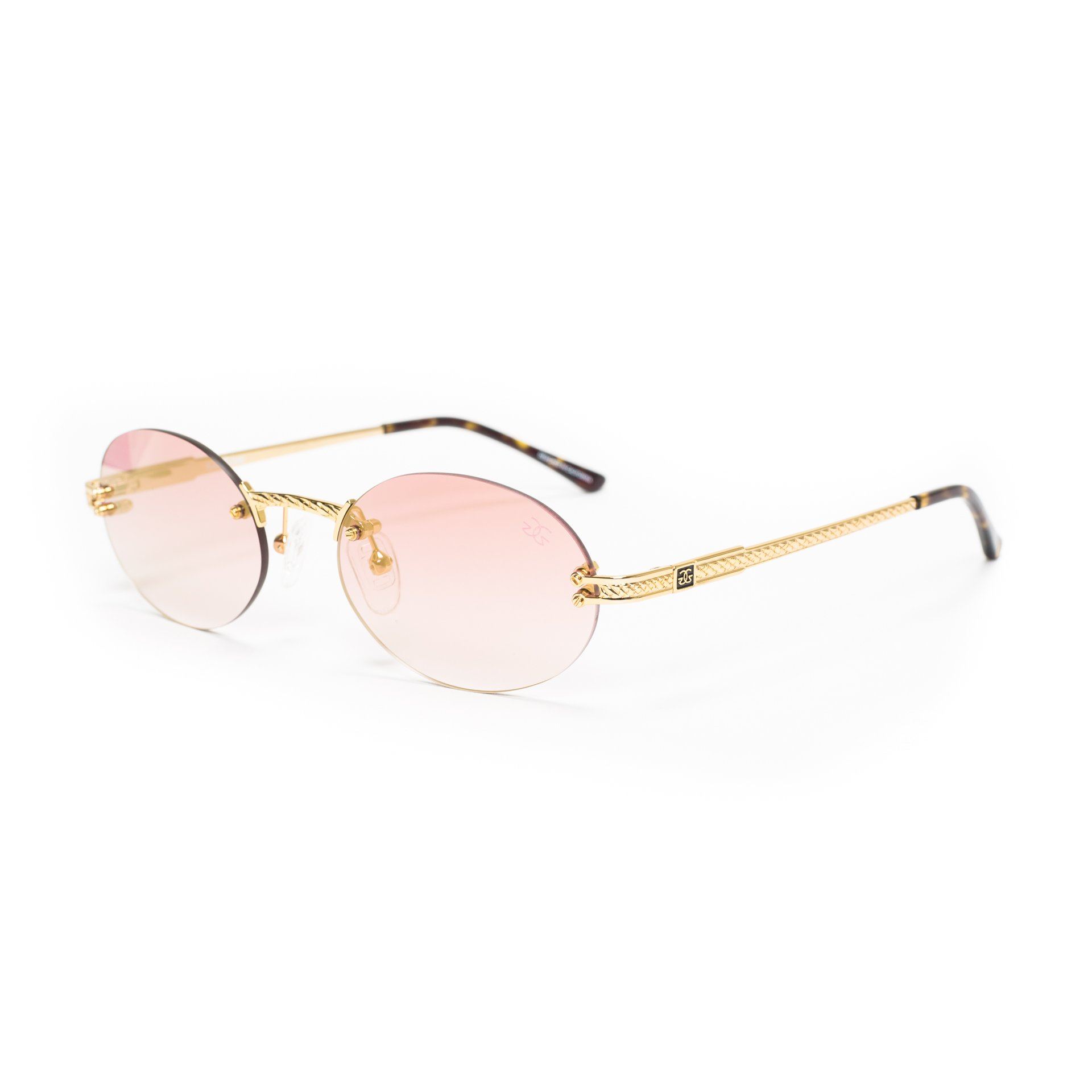 Helios Round Frameless Sunglasses