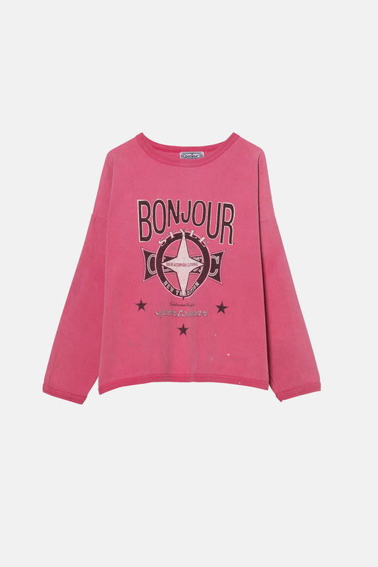 VINTAGE BONJOUR CREWNECK - M / L