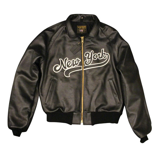 VANSON LEATHERS | NEW YORK BOMBER JACKET | 4-12 WEEKS PRODUCTION