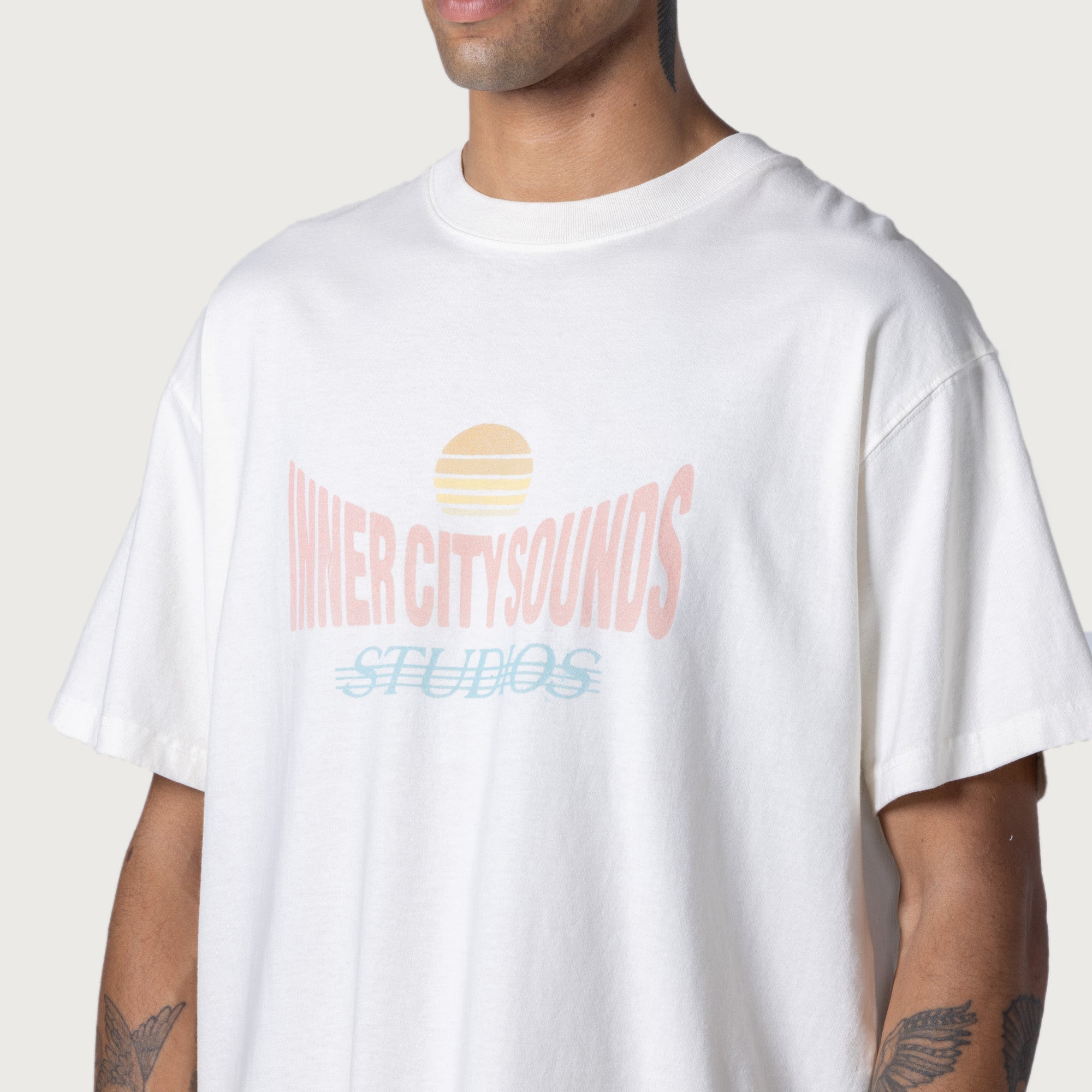 Inner City Sounds Tee - Cream