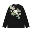 Floral Embroidered Logo L/S Tee