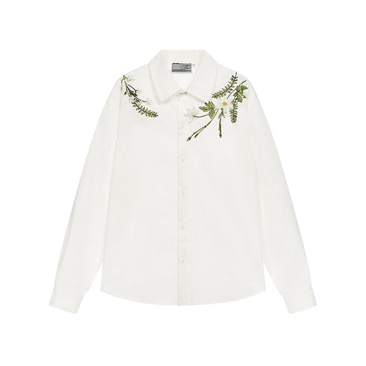 Branches Embroidery Logo Shirt