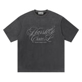 Cursive Logo Suede Tee