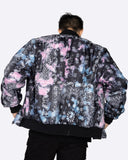 EPTM TIE DYE BANDANA BOMBER JACKET-BLACK