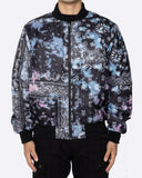 EPTM TIE DYE BANDANA BOMBER JACKET-BLACK