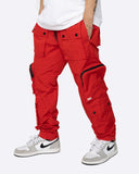 DAVE EAST "DOPE BOY" CARGO PANTS- RED