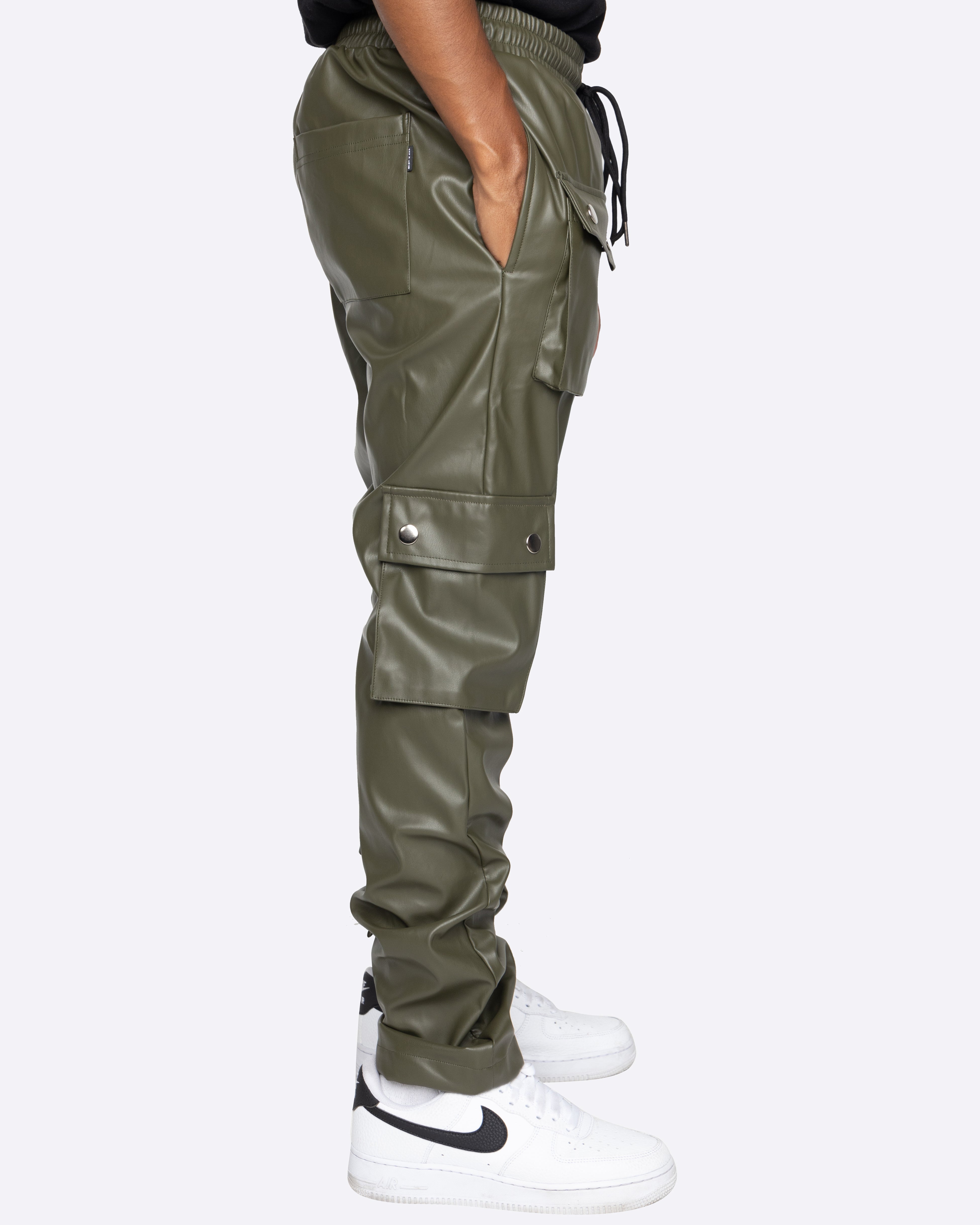 EPTM GOPACHI SNAP CARGO PANTS-OLIVE