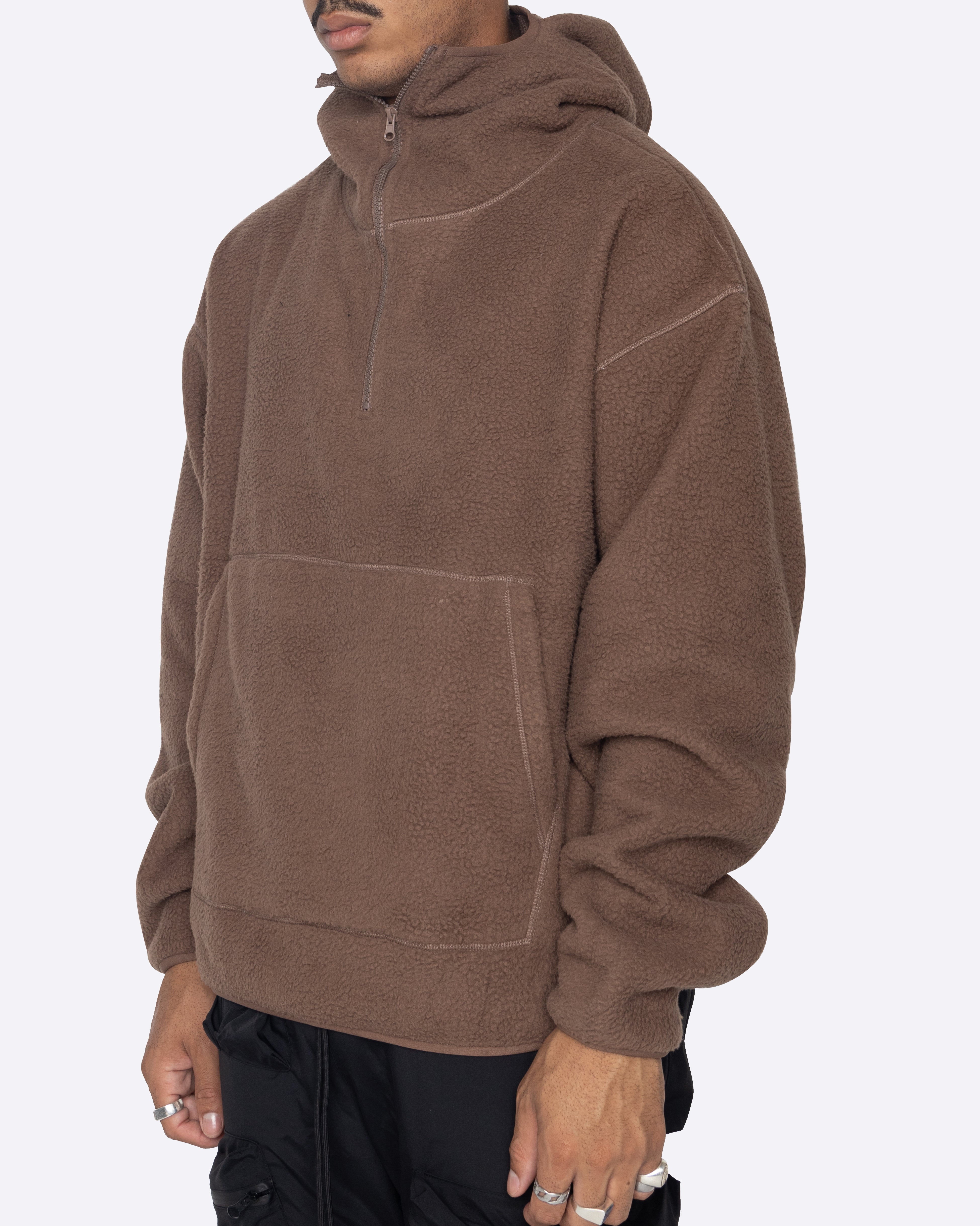 EPTM POLAR HOODIE-BROWN