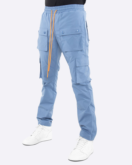 EPTM SNAP CARGO PANTS-SKY BLUE