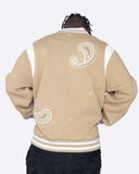 EPTM PAISLEY VARSITY JACKET-KHAKI