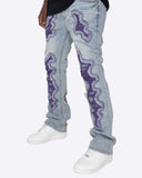 EPTM SKELETOR FLARE DENIM-PURPLE