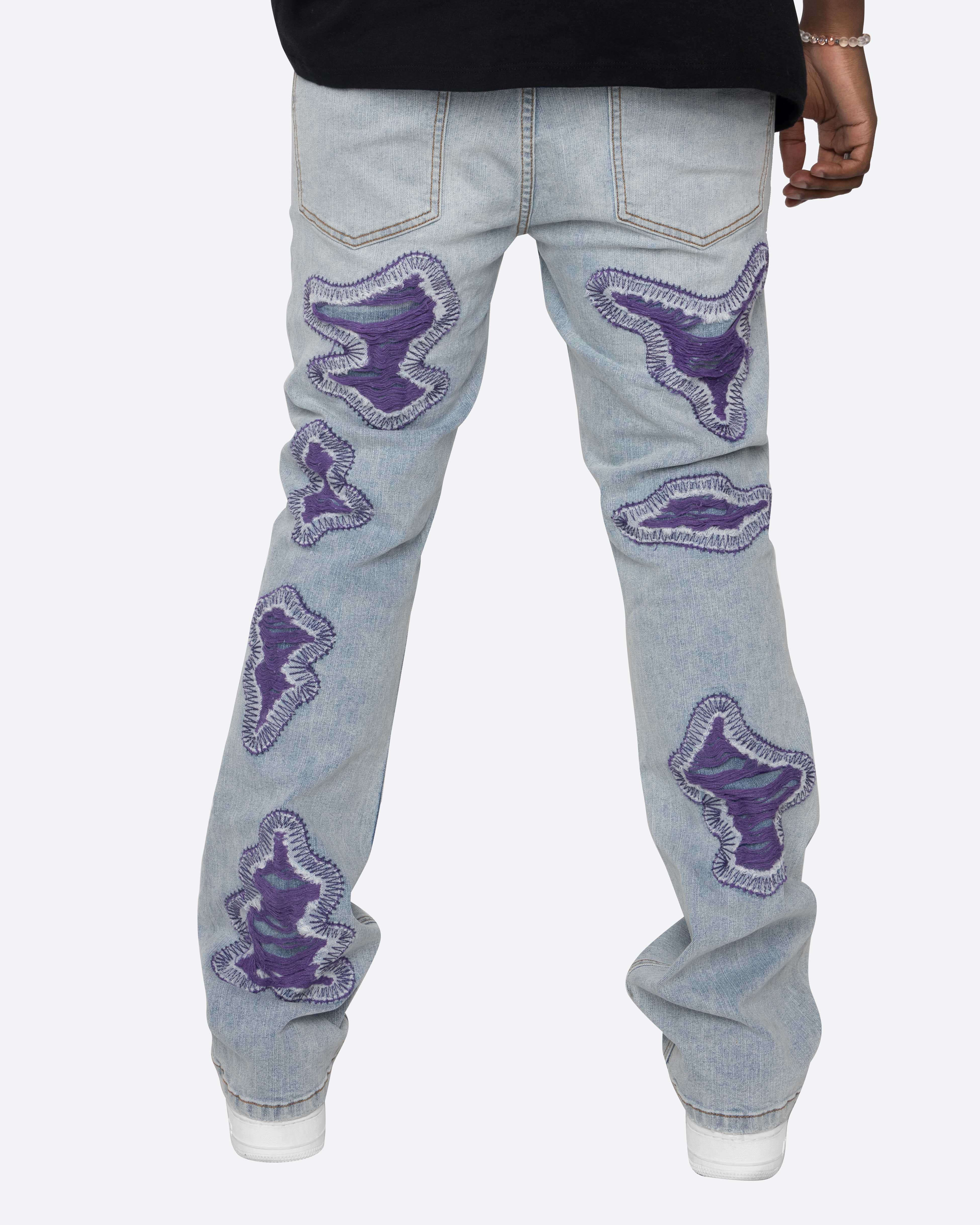 EPTM SKELETOR FLARE DENIM-PURPLE