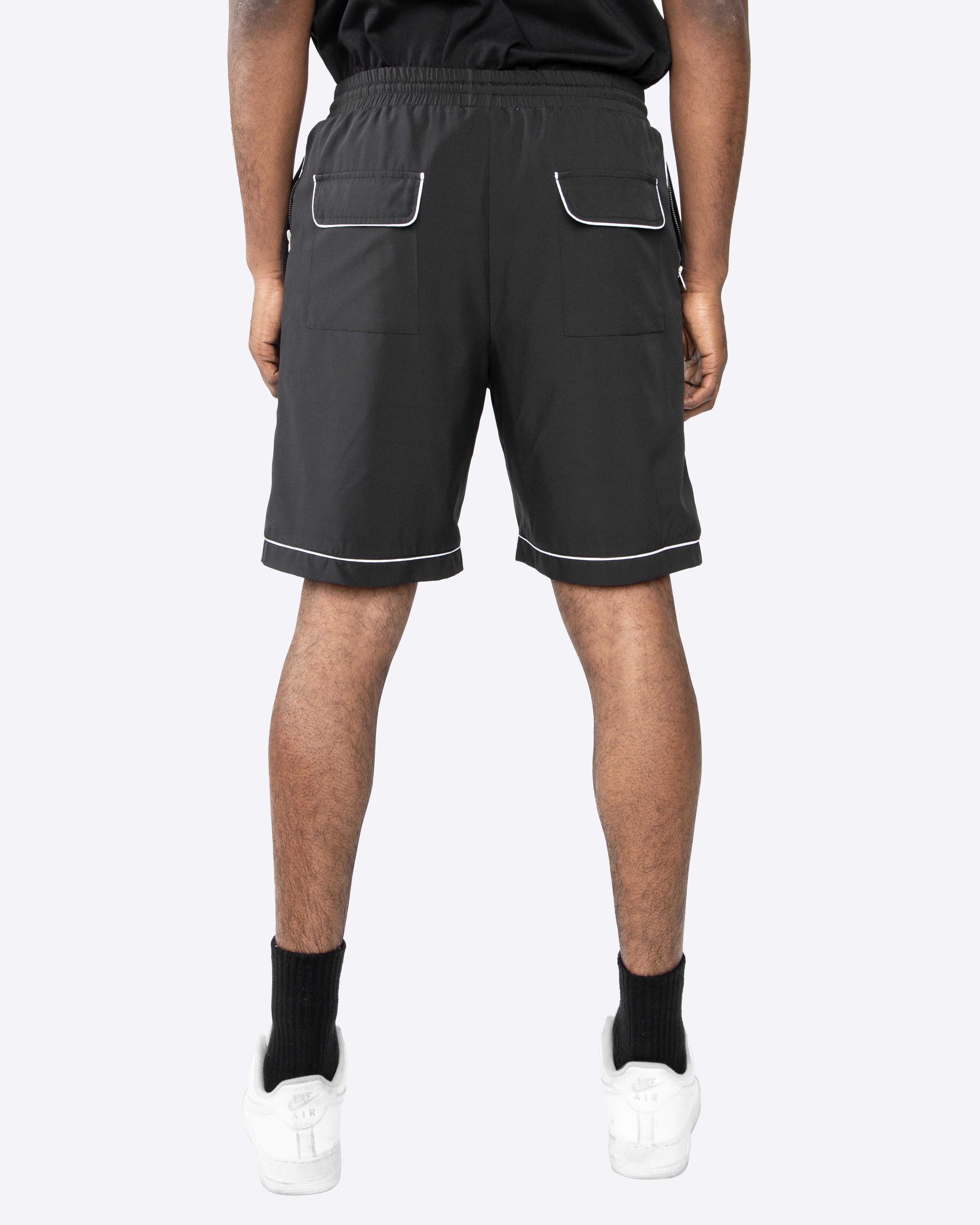 EPTM PIPING SHORTS-BLACK