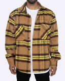 EPTM SLIT FLANNEL SHIRT-MUSTARD