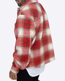 EPTM BIG N TALL SLIT FLANNEL SHIRT-RED