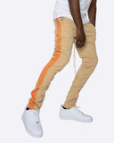 EPTM TRACK PANTS-KHAKI/R.ORANGE