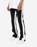 EPTM PIPING FLARED TRACK PANTS-BLACK/WHITE