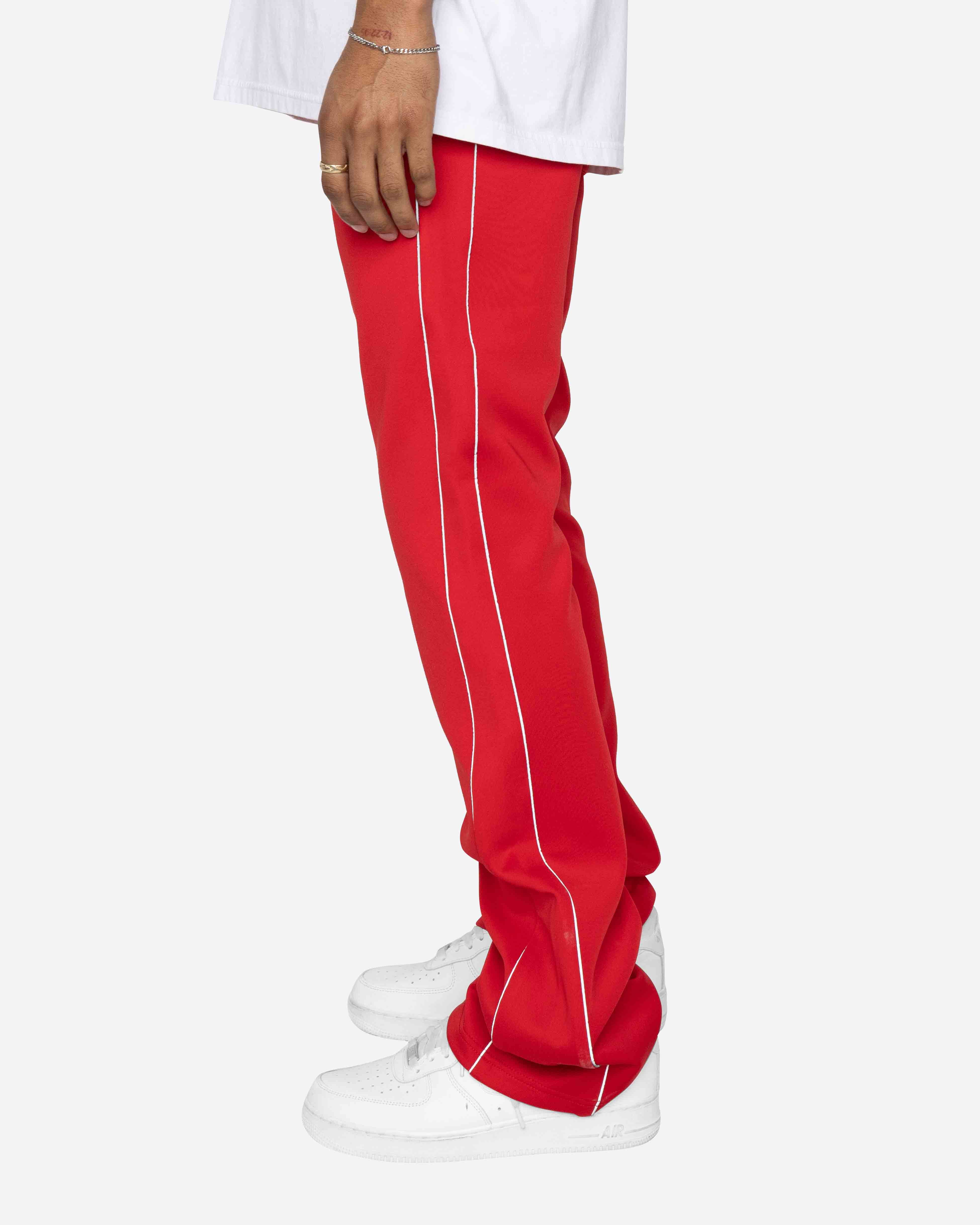 EPTM PIPING FLARED TRACK PANTS-RED