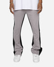 EPTM PIPING FLARED TRACK PANTS-GREY/BLACK