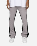 EPTM PIPING FLARED TRACK PANTS-GREY/BLACK