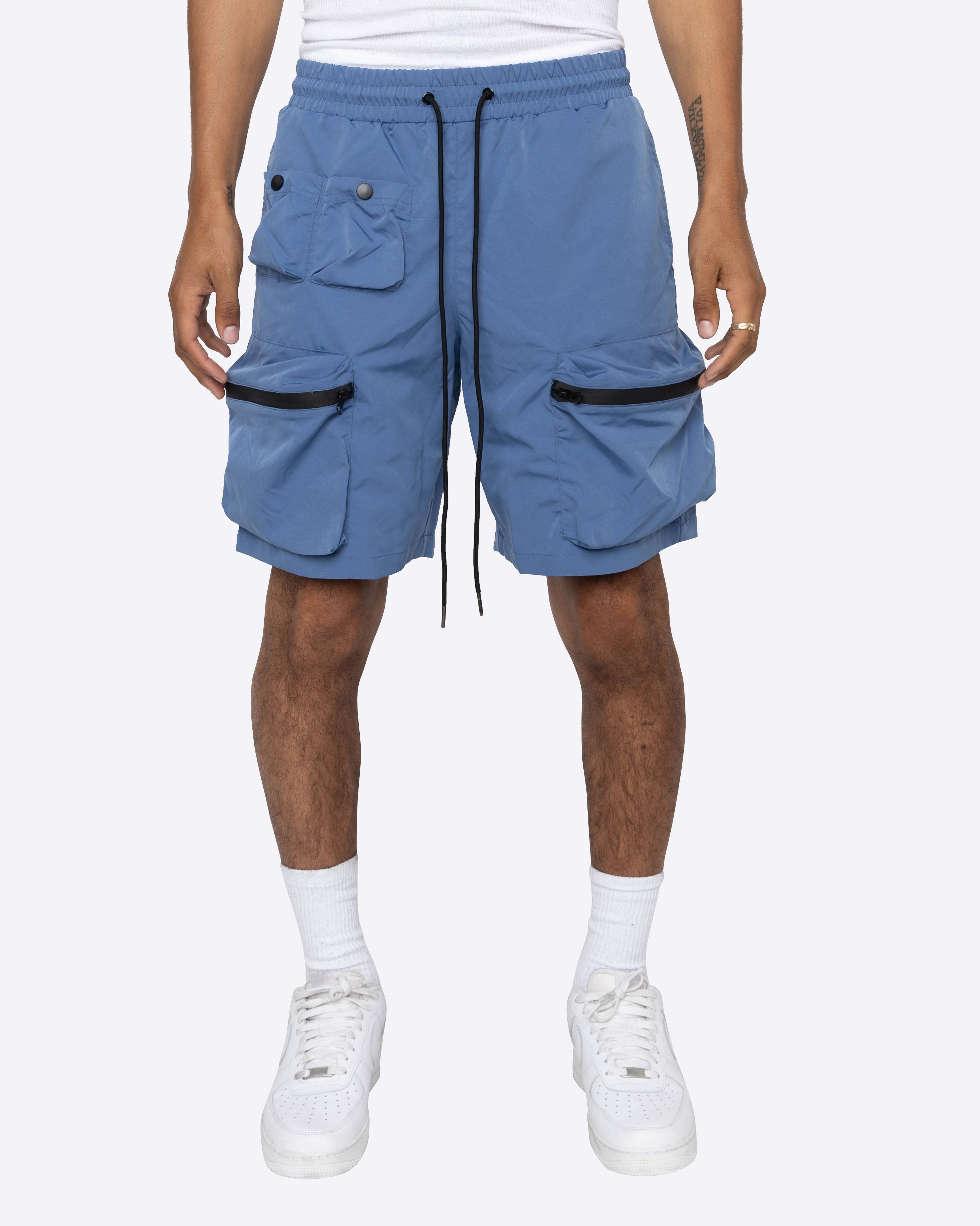 EPTM COMBAT CARGO SHORTS-DENIM BLUE