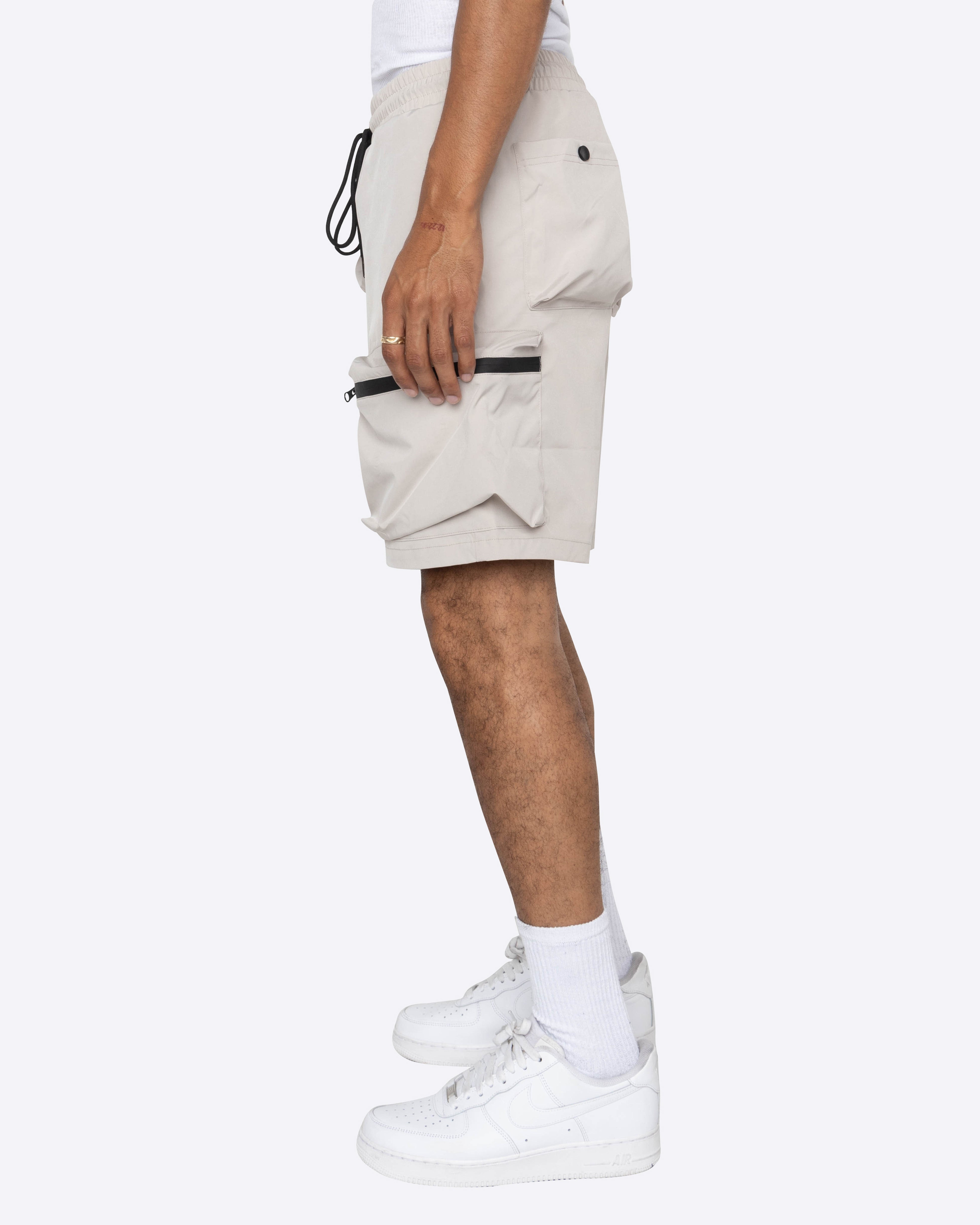 EPTM COMBAT CARGO SHORTS-SILVER