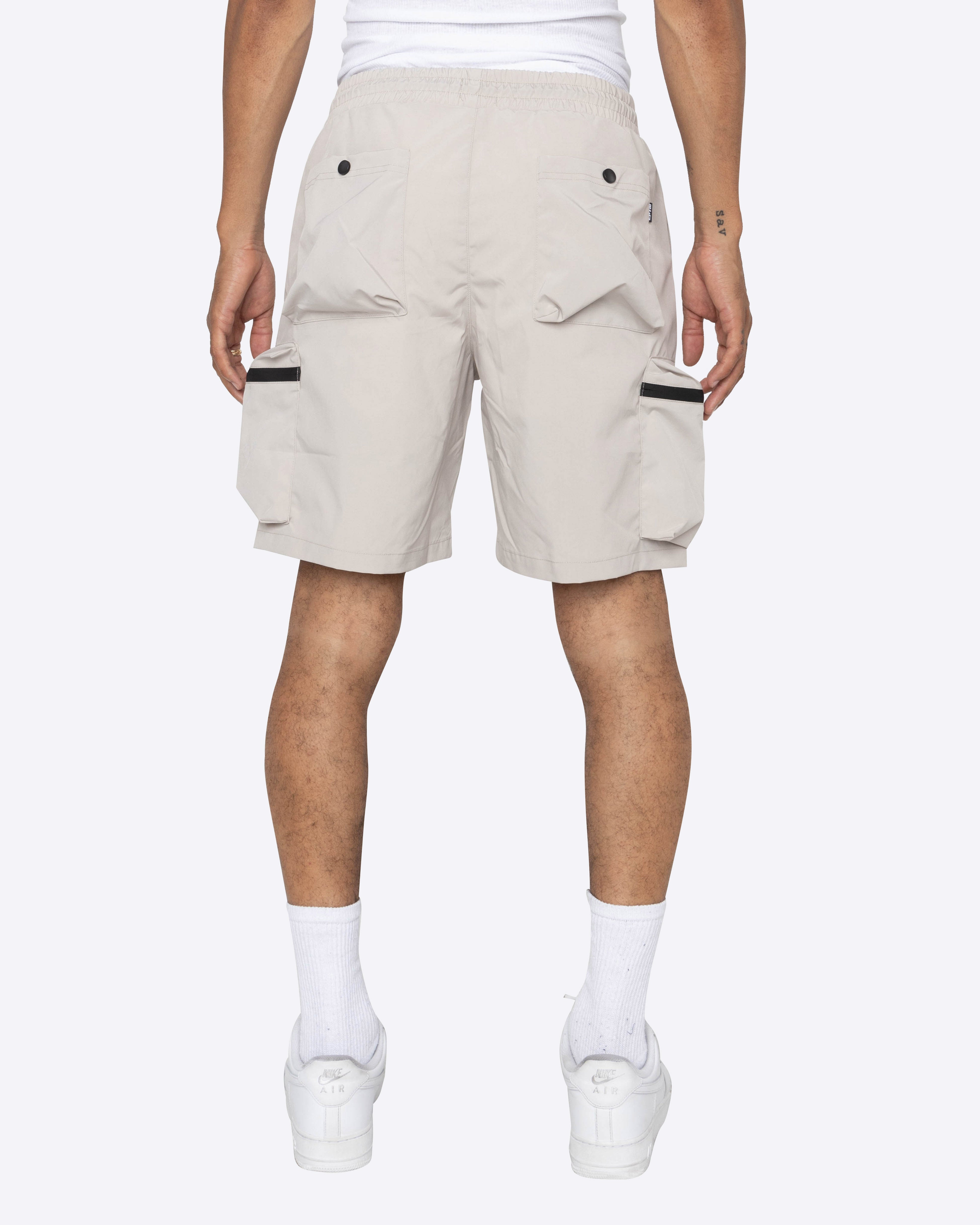 EPTM COMBAT CARGO SHORTS-SILVER