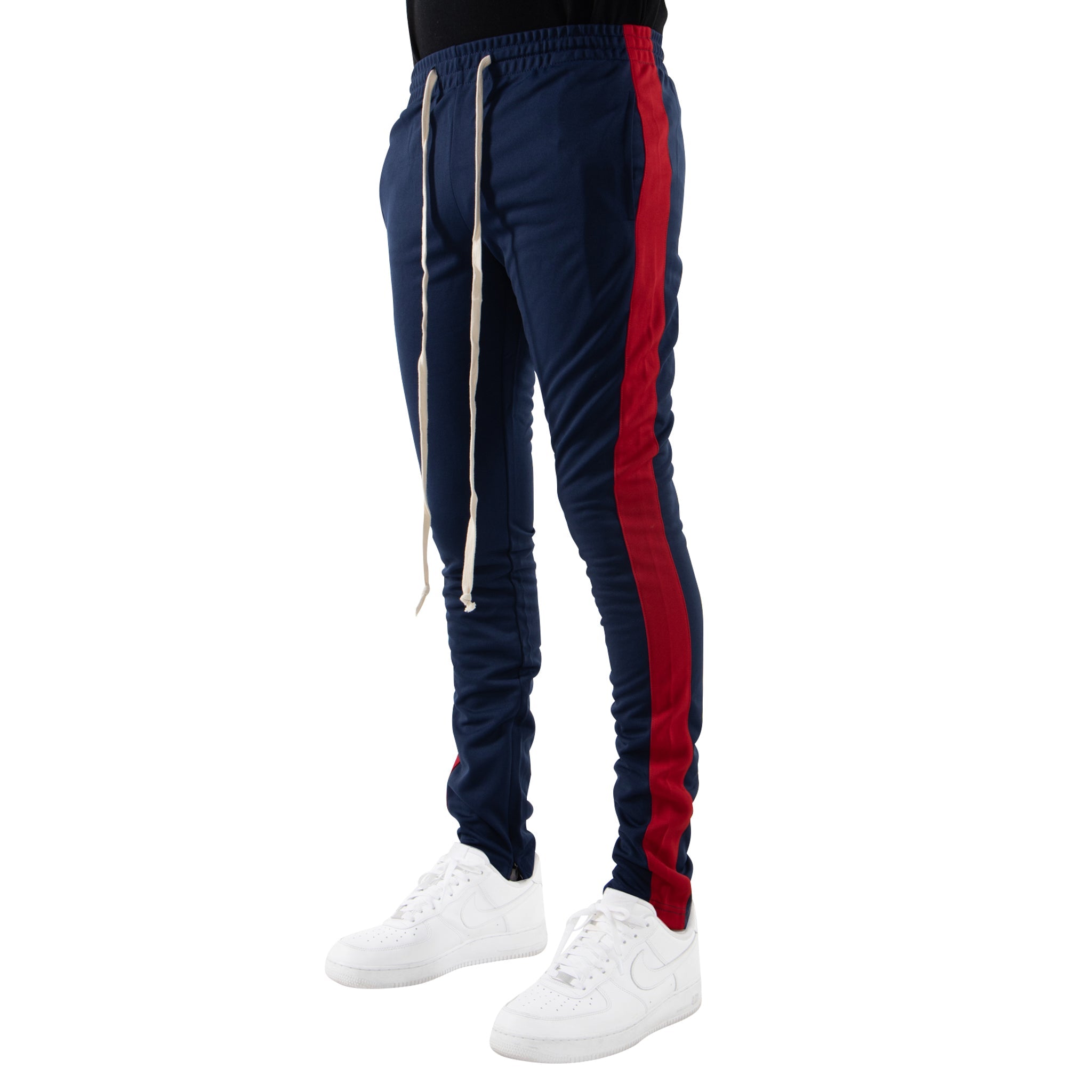 EPTM TRACK PANTS-NAVY/RED