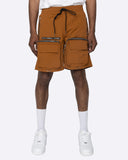 EPTM C4 SHORTS-BROWN