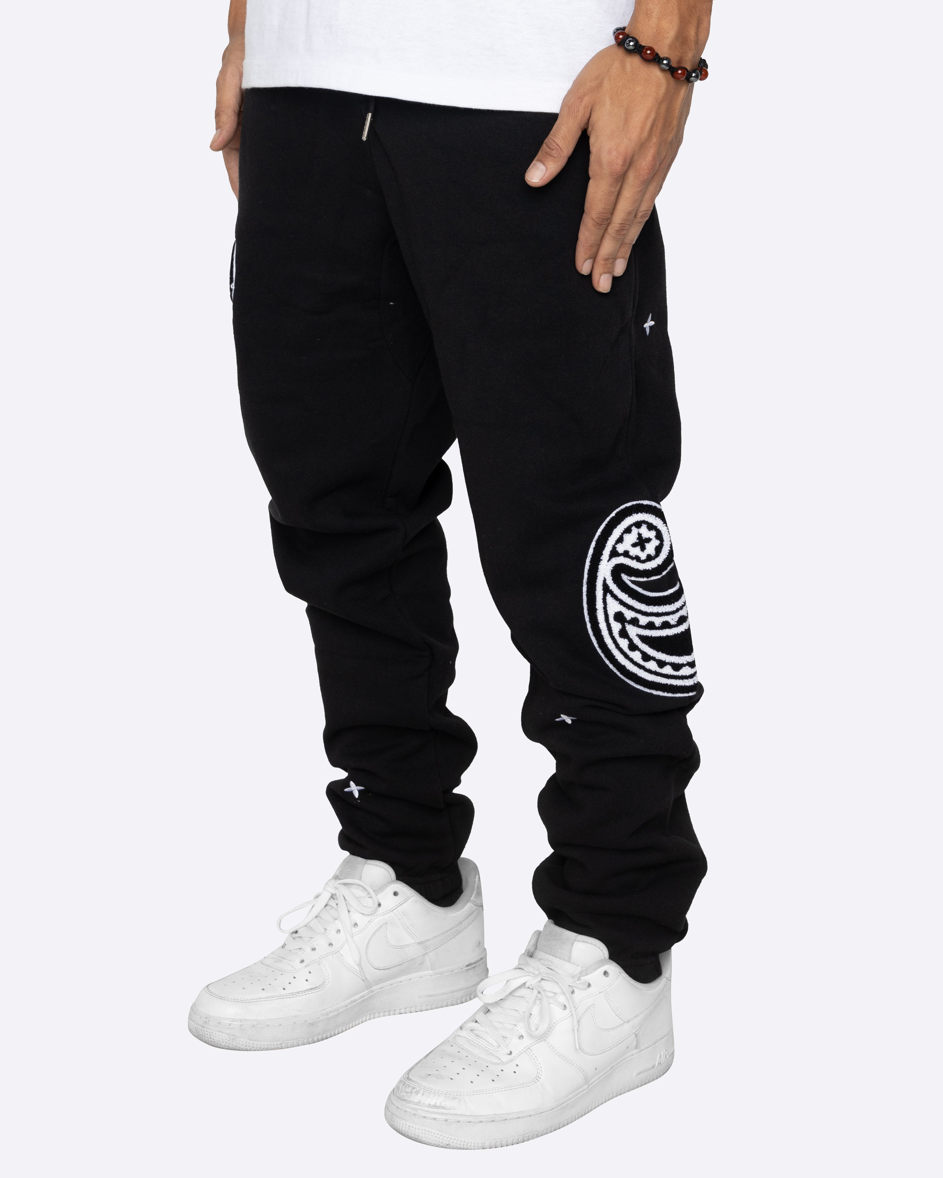 EPTM PAISLEY SWEATPANTS-BLACK