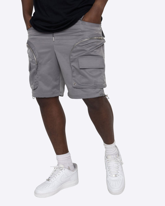 EPTM PAVEMENT CARGO SHORTS-GREY