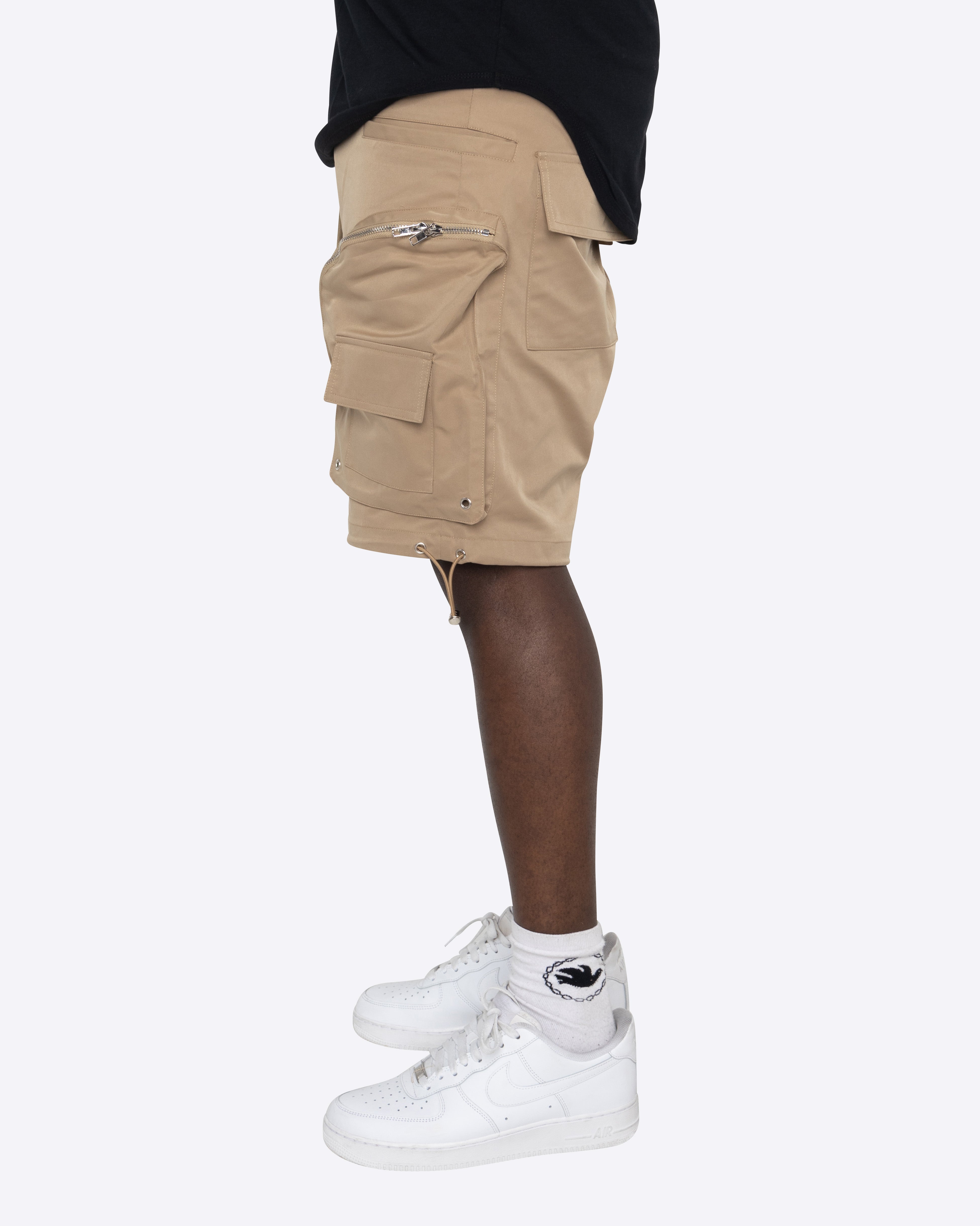 EPTM PAVEMENT CARGO SHORTS-KHAKI