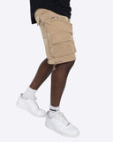 EPTM PAVEMENT CARGO SHORTS-KHAKI