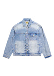 Embossed Denim Jacket - Atlantic