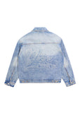 Embossed Denim Jacket - Atlantic