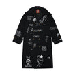 Embroidered Trench Coat [Black]