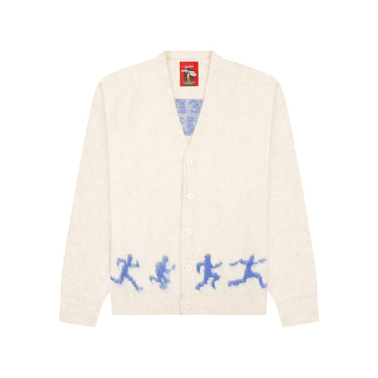 Running Guys Mohair Cardigan [Cream]