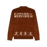 Running Guys Mohair Cardigan [Brown]