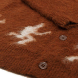 Running Guys Mohair Cardigan [Brown]