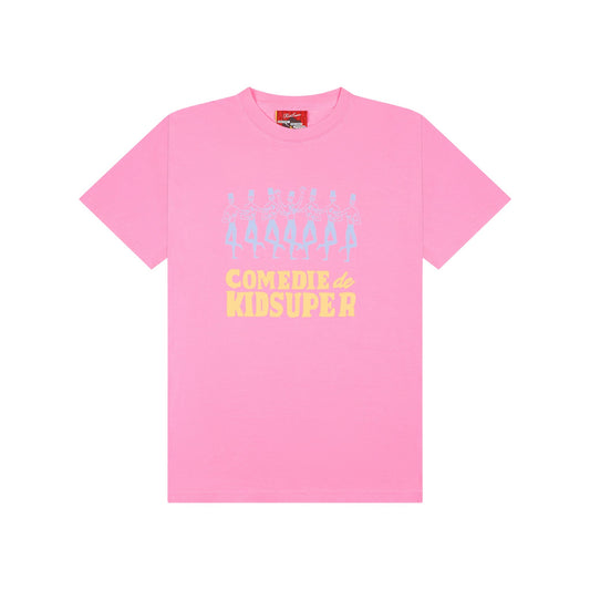 Comedie de KidSuper Crowd Tee [Pink]