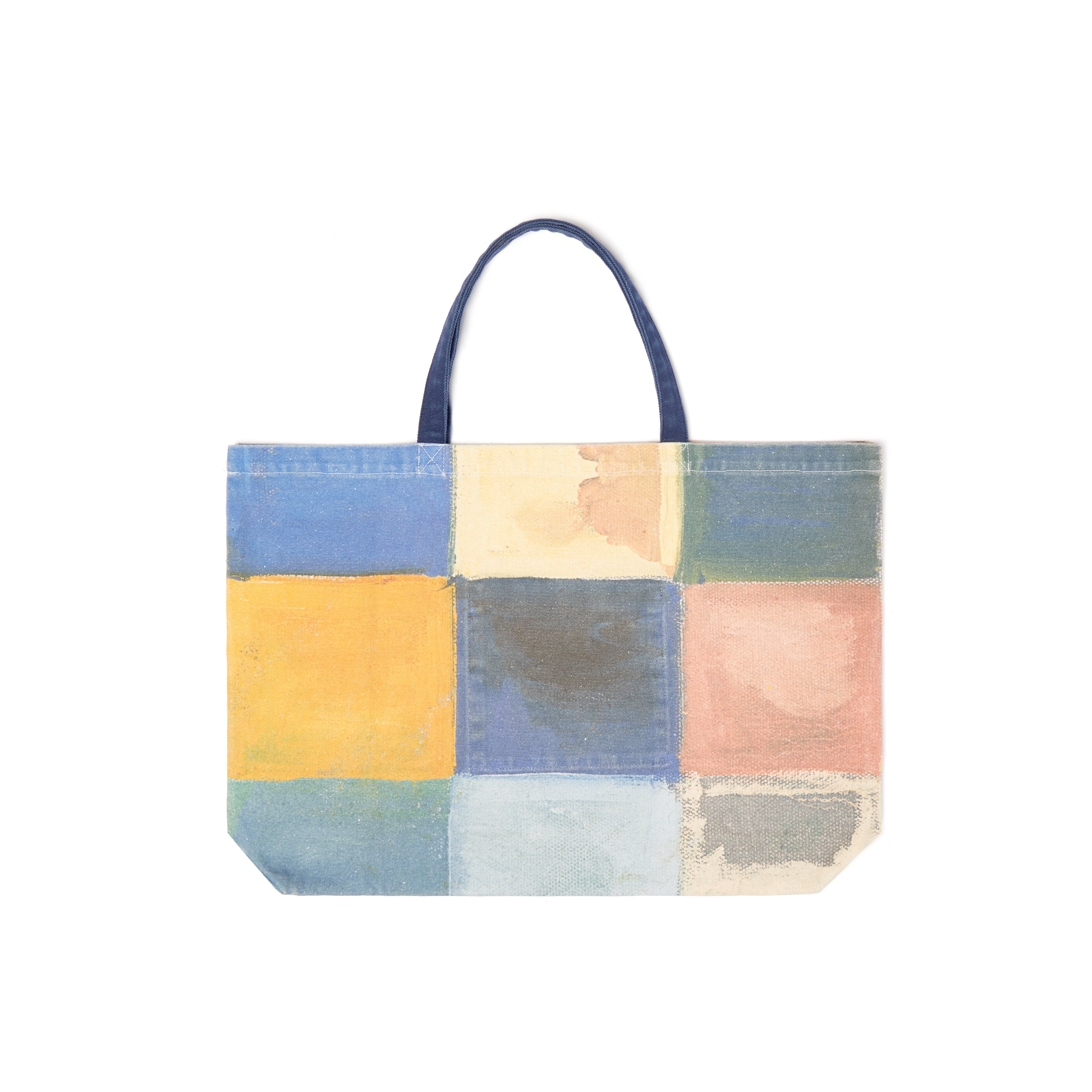 Checkered Painted Printed Tote [Multi]