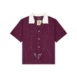 Embroidered Figure Shirt [Wine]