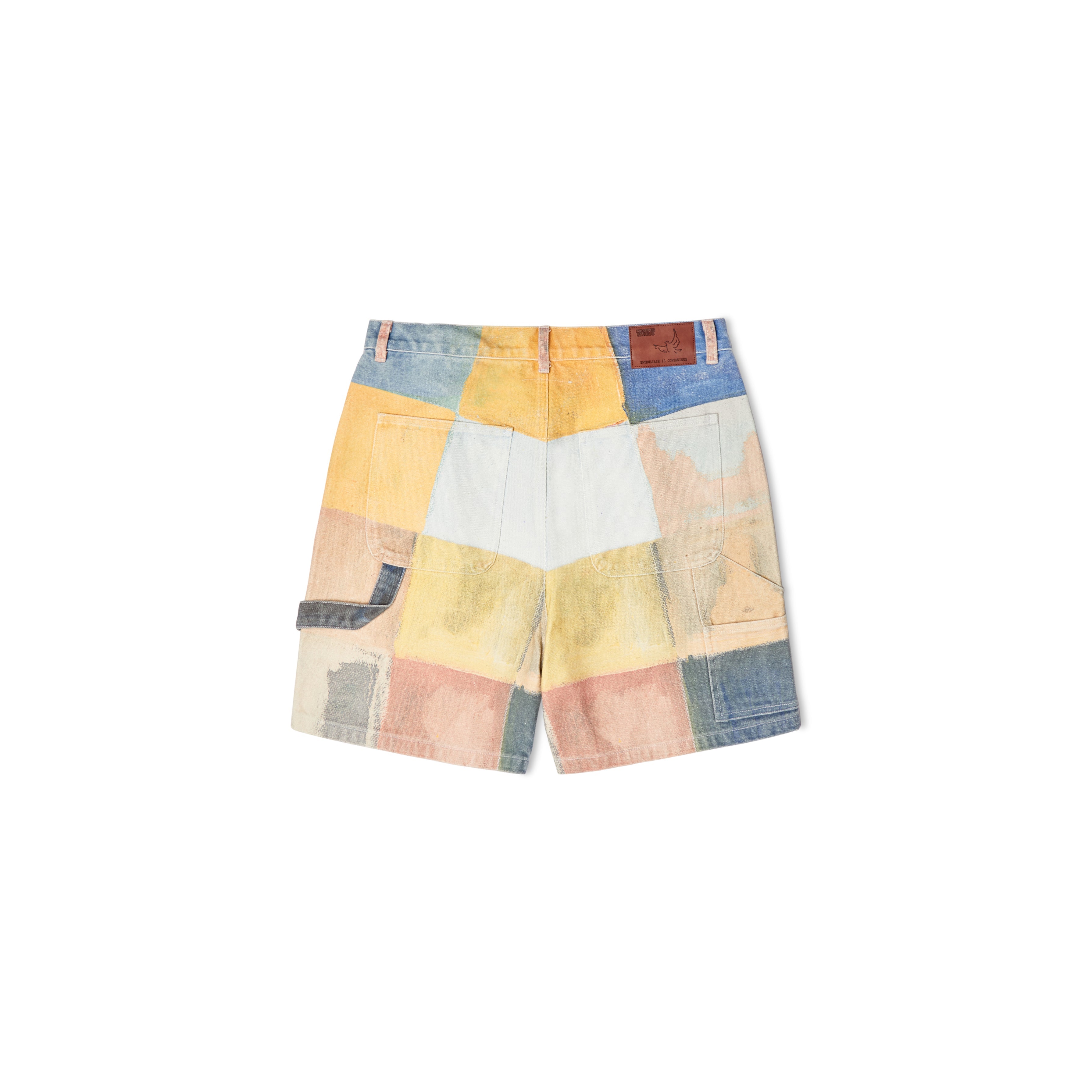 Checkered Painted Printed Short [Multi]