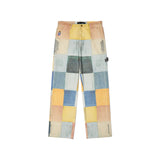 Checkered Painted Printed Work Pant [Multi]