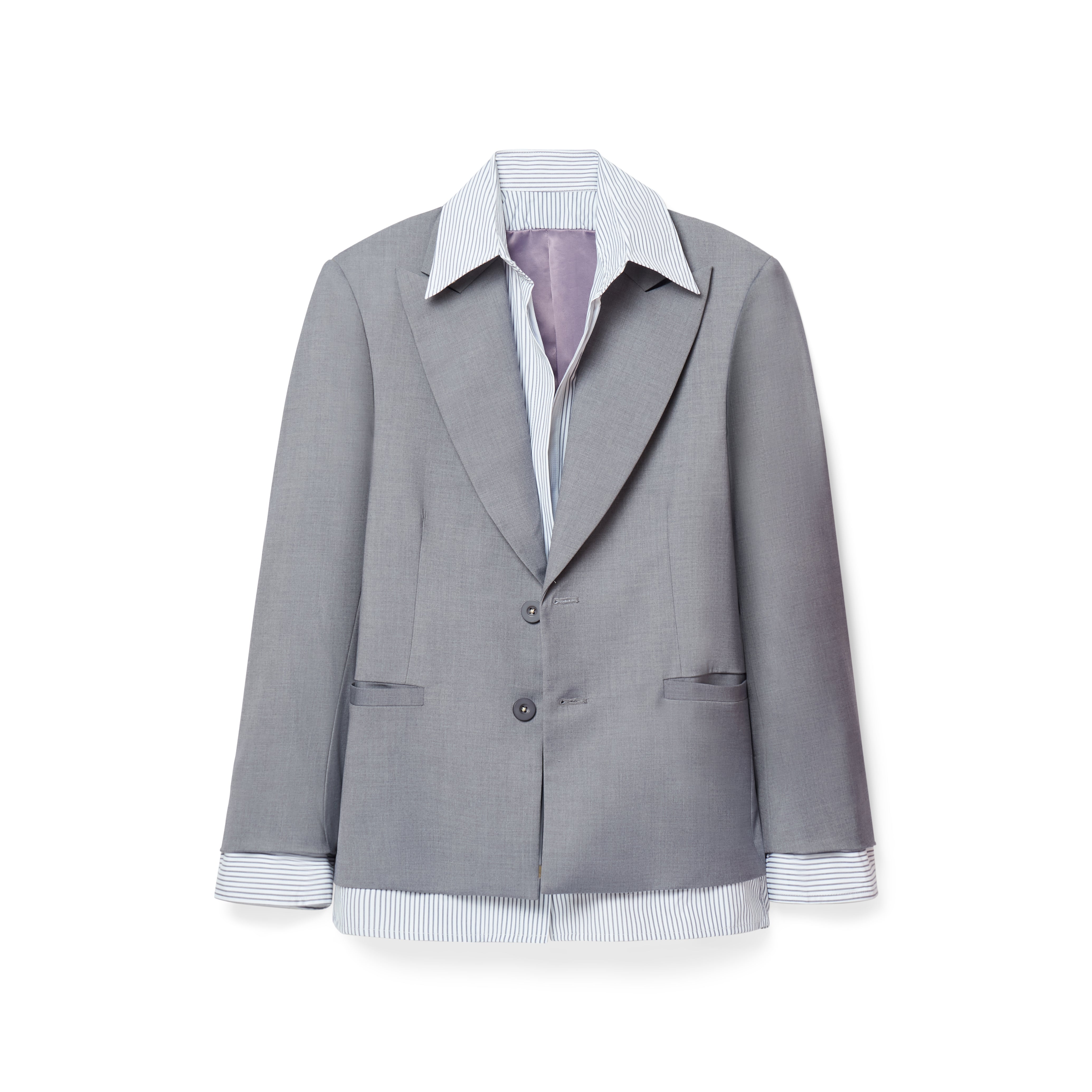 All in 1 suit Top [Grey]