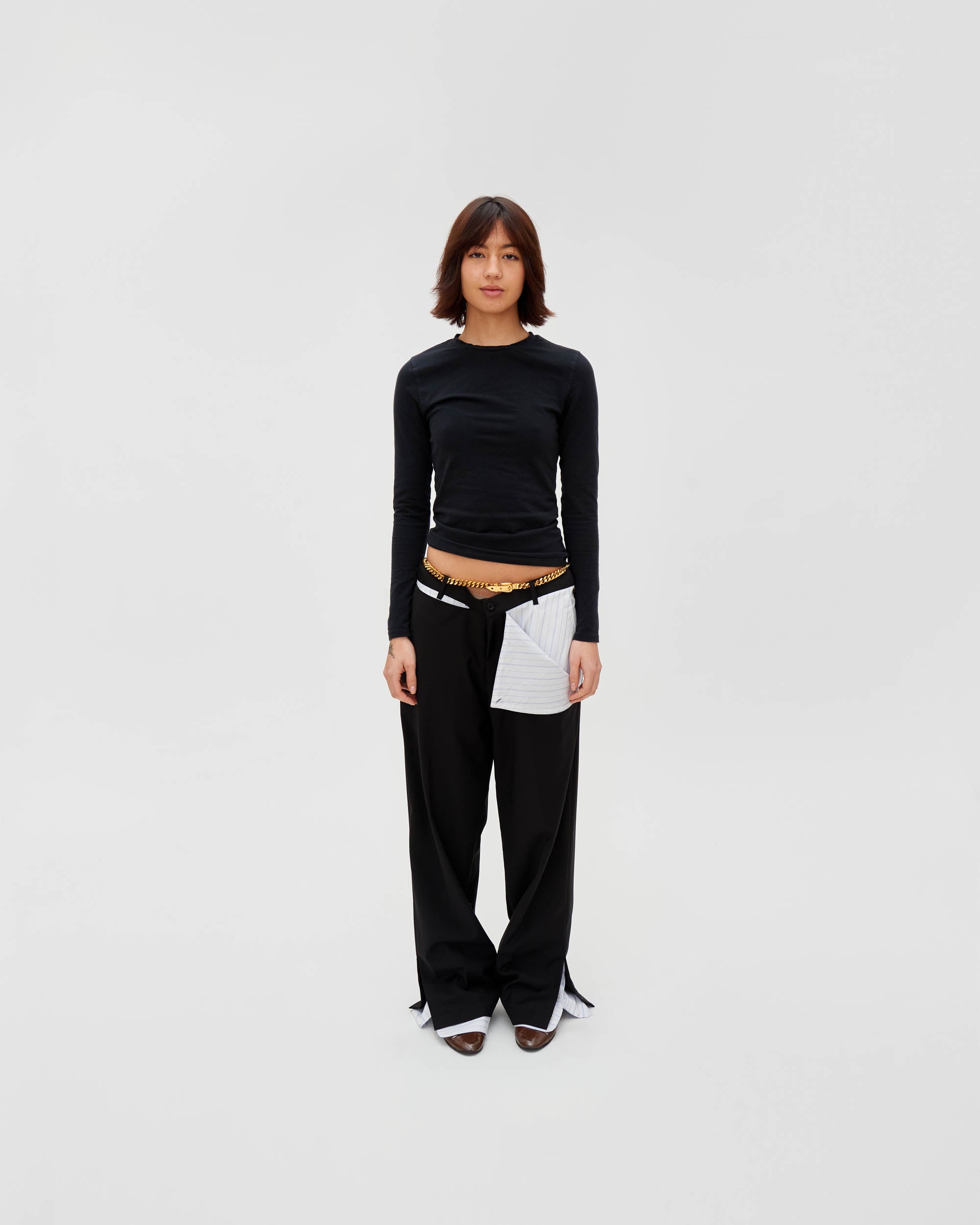 Cuff Pants [Black]