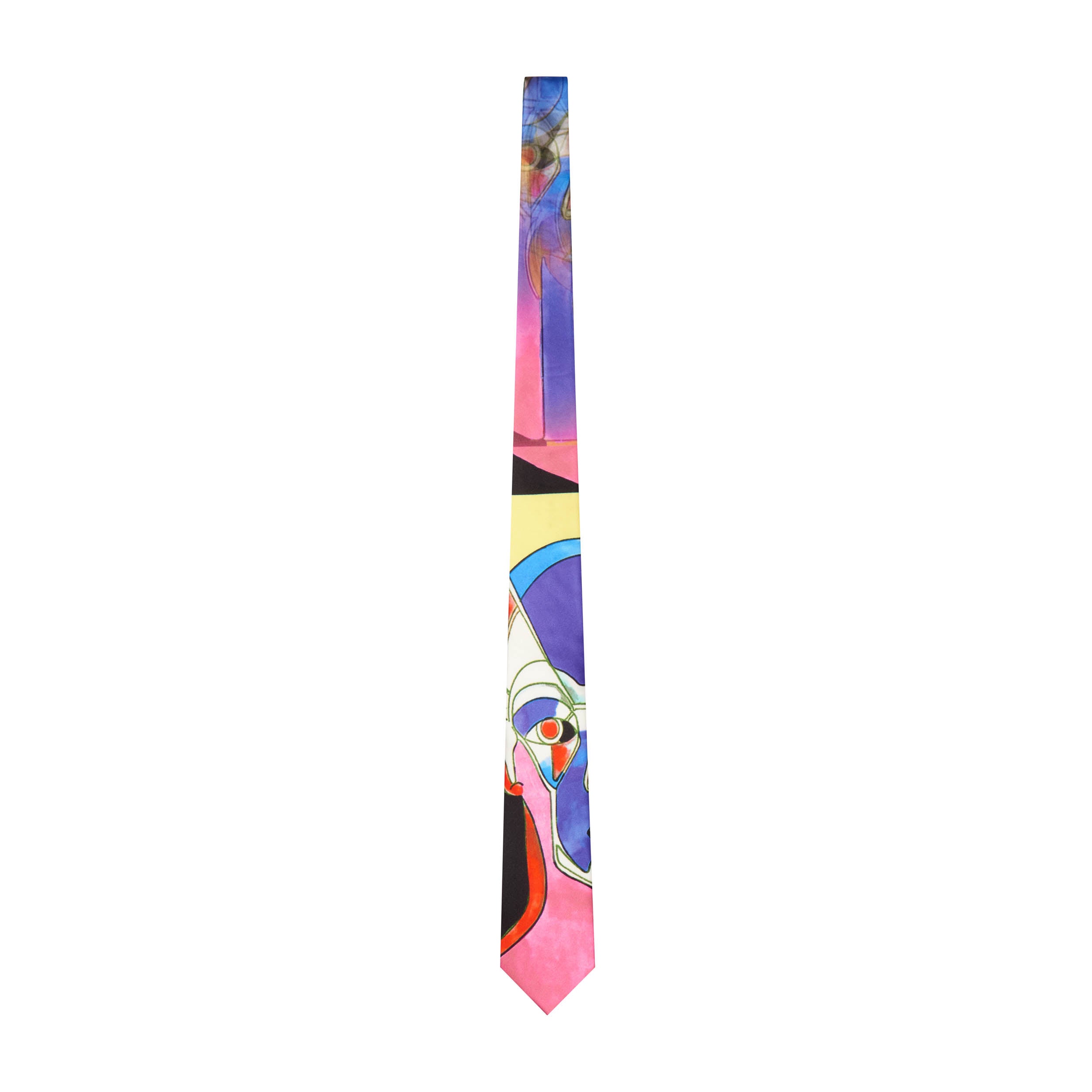 Bauhaus Printed Silk Tie [Multi]